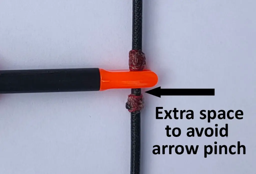 when should you carry arrows in the knot position